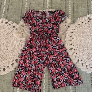 12M Picapino Floral Jumper in Black, Red & Pink